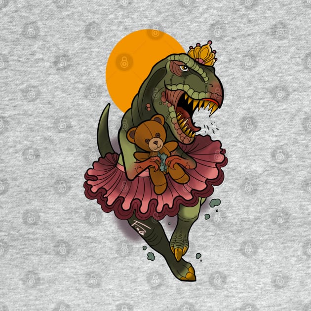 Pretty Princess T-Rex by freezethecomedian